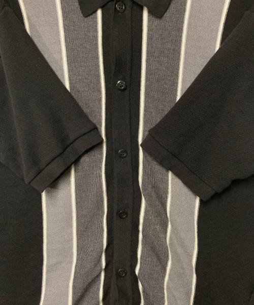 Time is on（タイムイズオン）Time is on (タイムイズオン) ニットシャツ ブラック サイズ:1の古着・服飾アイテム