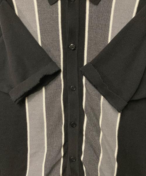 Time is on（タイムイズオン）Time is on (タイムイズオン) ニットシャツ ブラック サイズ:1の古着・服飾アイテム