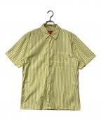 SUPREMEシュプリーム）の古着「半袖ストライプシャツ」｜ブルー×イエロー