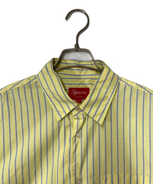 SUPREME（シュプリーム）Supreme (シュプリーム) 半袖ストライプシャツ ブルー×イエロー サイズ:Ｍの古着・服飾アイテム