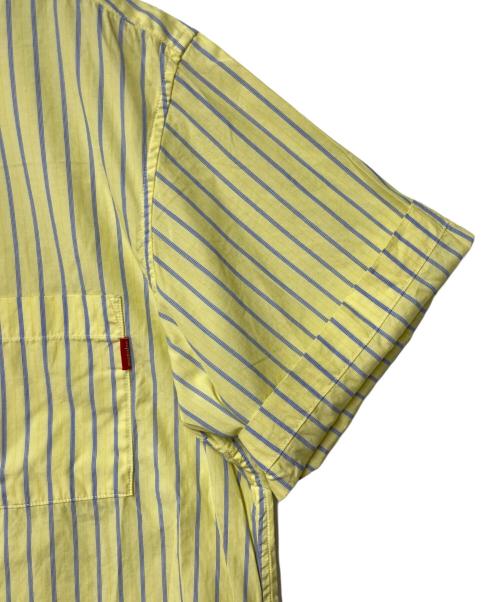 SUPREME（シュプリーム）Supreme (シュプリーム) 半袖ストライプシャツ ブルー×イエロー サイズ:Ｍの古着・服飾アイテム