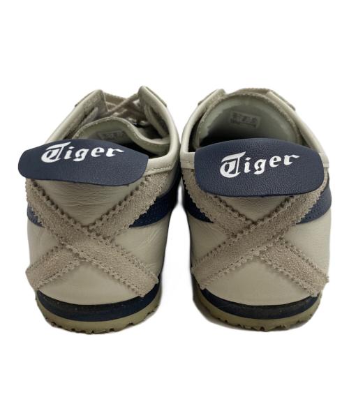 Onitsuka Tiger（オニツカタイガー）Onitsuka Tiger (オニツカタイガー) ローカットスニーカー ホワイト×ネイビー サイズ:CM26.5/EURO42/US81/2　/UK71/2　/BR39.5/CN265の古着・服飾アイテム