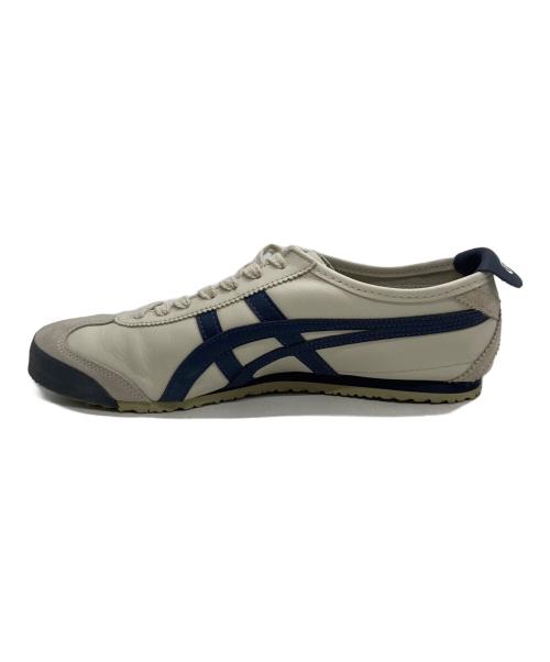 Onitsuka Tiger（オニツカタイガー）Onitsuka Tiger (オニツカタイガー) ローカットスニーカー ホワイト×ネイビー サイズ:CM26.5/EURO42/US81/2　/UK71/2　/BR39.5/CN265の古着・服飾アイテム