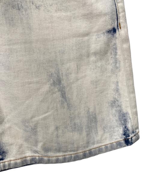 DIESEL（ディーゼル）DIESEL (ディーゼル) ミニデニムスカート ホワイト×シルバー サイズ:W.25の古着・服飾アイテム