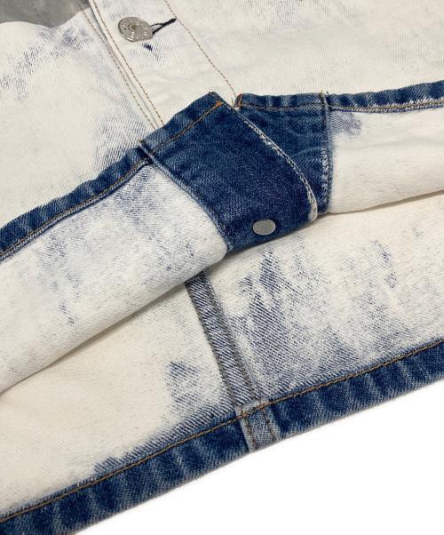 DIESEL（ディーゼル）DIESEL (ディーゼル) ミニデニムスカート ホワイト×シルバー サイズ:W.25の古着・服飾アイテム