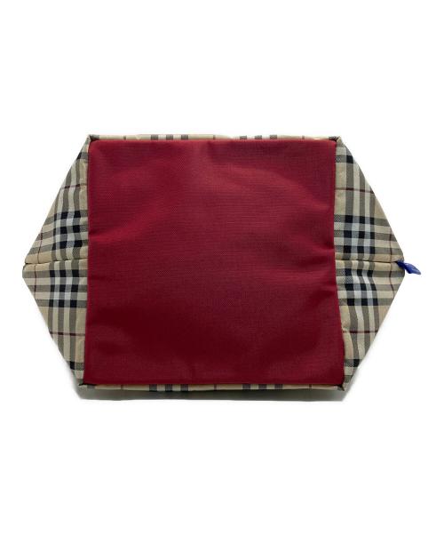 BURBERRY BLUE LABEL（バーバリー ブルー レーベル）BURBERRY BLUE LABEL (バーバリー ブルー レーベル) ノバチェック舟形ハンドバッグ ベージュの古着・服飾アイテム