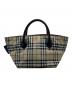 BURBERRY BLUE LABEL (バーバリー ブルー レーベル) ノバチェック舟形ハンドバッグ ベージュ：7000円