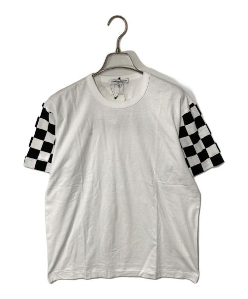 COMME des GARCONS（コムデギャルソン）COMME des GARCONS (コムデギャルソン) チェッカー切替Tシャツ ホワイト サイズ:XLの古着・服飾アイテム