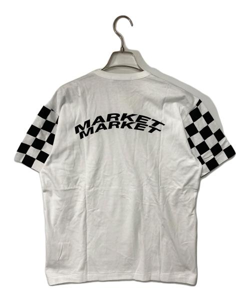 COMME des GARCONS（コムデギャルソン）COMME des GARCONS (コムデギャルソン) チェッカー切替Tシャツ ホワイト サイズ:XLの古着・服飾アイテム