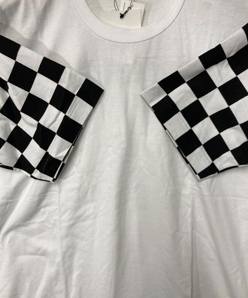 COMME des GARCONS（コムデギャルソン）COMME des GARCONS (コムデギャルソン) チェッカー切替Tシャツ ホワイト サイズ:XLの古着・服飾アイテム