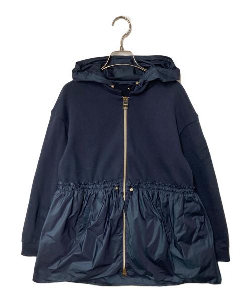 HERNO（ヘルノ）HERNO (ヘルノ) 異素材切替ジップパーカー ネイビー サイズ:42の古着・服飾アイテム
