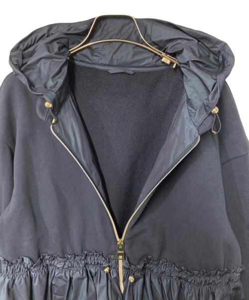 HERNO（ヘルノ）HERNO (ヘルノ) 異素材切替ジップパーカー ネイビー サイズ:42の古着・服飾アイテム