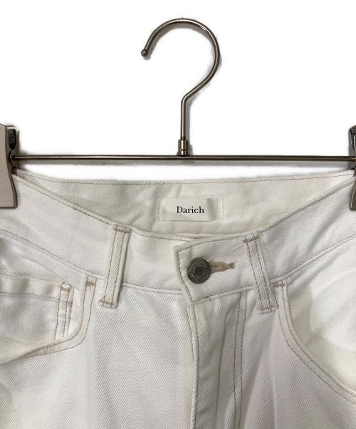 darich（ダーリッチ）darich (ダーリッチ) パッチスラブワイドデニムパンツ ホワイト サイズ:Sの古着・服飾アイテム