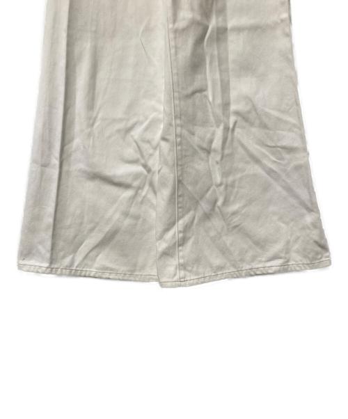 darich（ダーリッチ）darich (ダーリッチ) パッチスラブワイドデニムパンツ ホワイト サイズ:Sの古着・服飾アイテム