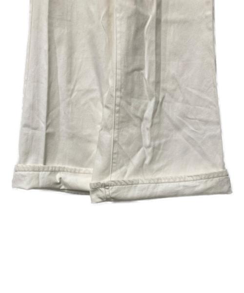 darich（ダーリッチ）darich (ダーリッチ) パッチスラブワイドデニムパンツ ホワイト サイズ:Sの古着・服飾アイテム