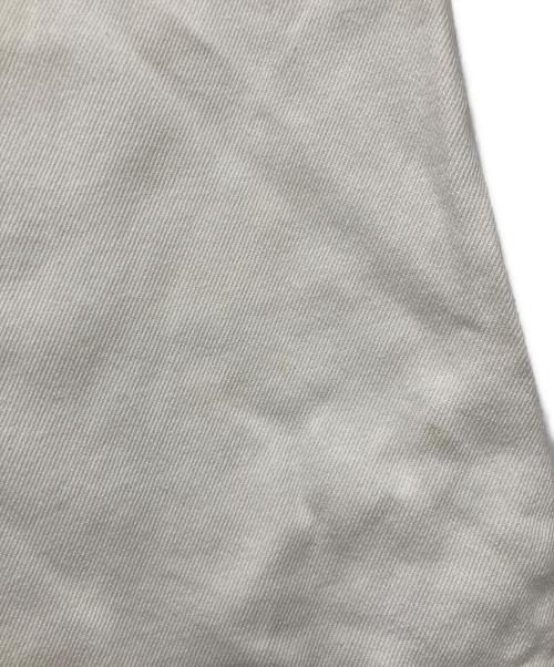 darich（ダーリッチ）darich (ダーリッチ) パッチスラブワイドデニムパンツ ホワイト サイズ:Sの古着・服飾アイテム