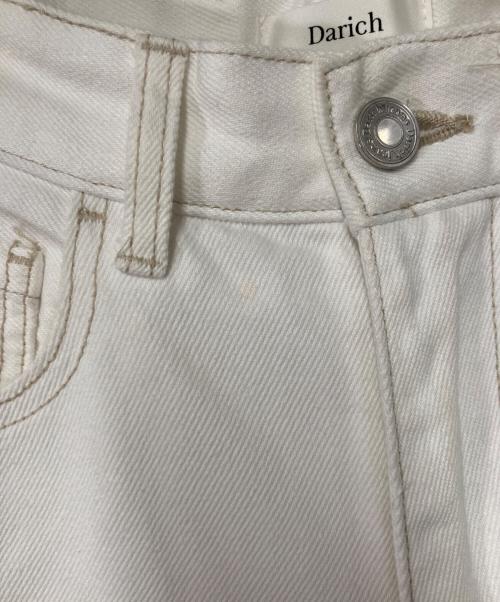 darich（ダーリッチ）darich (ダーリッチ) パッチスラブワイドデニムパンツ ホワイト サイズ:Sの古着・服飾アイテム