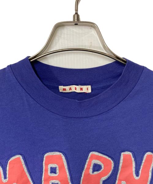 MARNI（マルニ）MARNI (マルニ) ロゴTシャツ ブルー サイズ:SIZE 46の古着・服飾アイテム