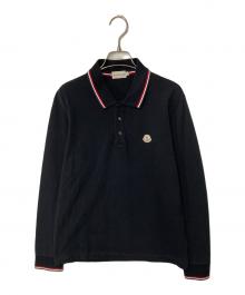MONCLER（モンクレール）の古着「MAGLIA POLO / 長袖ポロシャツ」｜ブラック