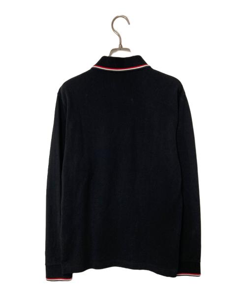 MONCLER（モンクレール）MONCLER (モンクレール) MAGLIA POLO / 長袖ポロシャツ ブラック サイズ:SIZE Lの古着・服飾アイテム
