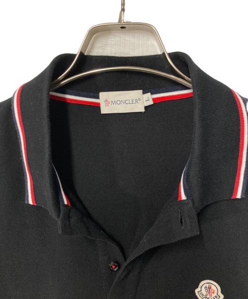 MONCLER（モンクレール）MONCLER (モンクレール) MAGLIA POLO / 長袖ポロシャツ ブラック サイズ:SIZE Lの古着・服飾アイテム