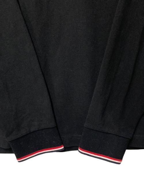 MONCLER（モンクレール）MONCLER (モンクレール) MAGLIA POLO / 長袖ポロシャツ ブラック サイズ:SIZE Lの古着・服飾アイテム