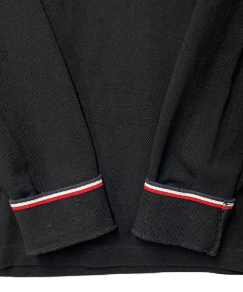 MONCLER（モンクレール）MONCLER (モンクレール) MAGLIA POLO / 長袖ポロシャツ ブラック サイズ:SIZE Lの古着・服飾アイテム
