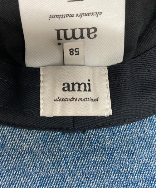 AMI Alexandre Mattiussi（アミアレクサンドルマテュッシ）AMI Alexandre Mattiussi (アミアレクサンドルマテュッシ) バケットハット インディゴの古着・服飾アイテム