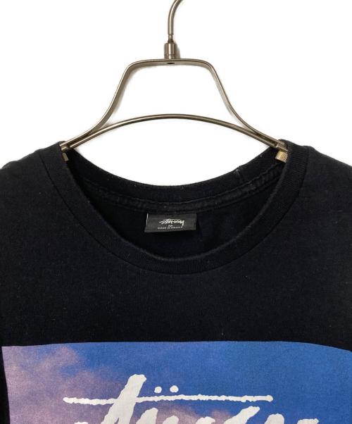 stussy（ステューシー）stussy (ステューシー) プリントTシャツ ブラック サイズ:Ｍの古着・服飾アイテム