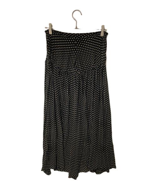 yohji yamamoto+noir（ヨウジヤマモトプリュスノアール）yohji yamamoto+noir (ヨウジヤマモトプリュスノアール) シルクドットスカート ブラック サイズ:SIZE 2の古着・服飾アイテム
