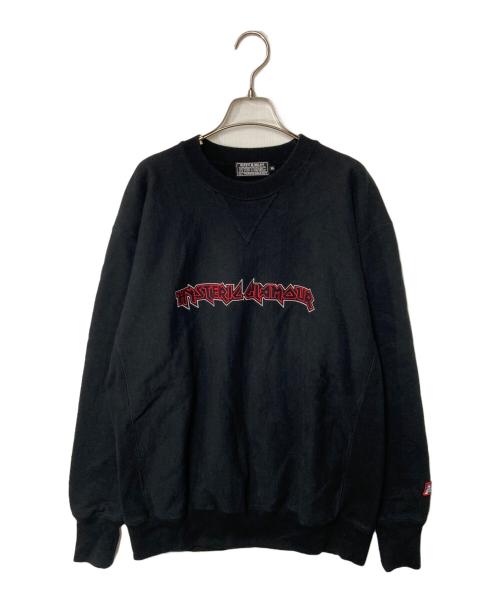 Hysteric Glamour（ヒステリックグラマー）Hysteric Glamour (ヒステリックグラマー) MAIDEN LOGO刺繍 スウェット ブラック サイズ:XLの古着・服飾アイテム