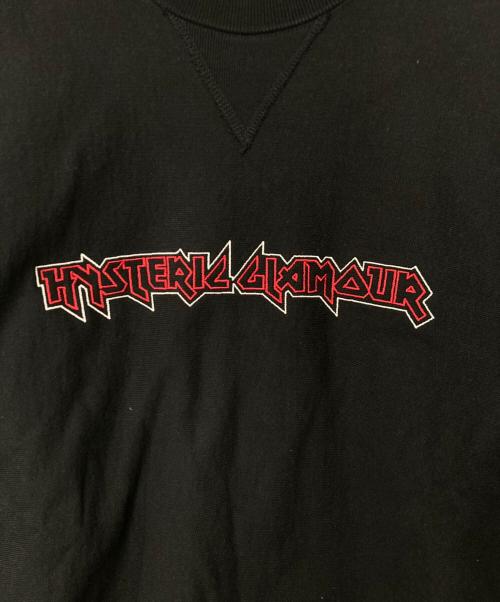 Hysteric Glamour（ヒステリックグラマー）Hysteric Glamour (ヒステリックグラマー) MAIDEN LOGO刺繍 スウェット ブラック サイズ:XLの古着・服飾アイテム