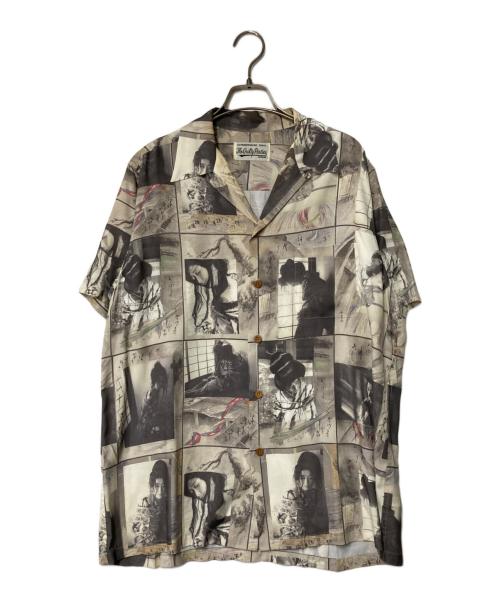 WACKO MARIA（ワコマリア）WACKO MARIA (ワコマリア) 晴雨緊縮図 アロハシャツ グレー サイズ:Ｍの古着・服飾アイテム