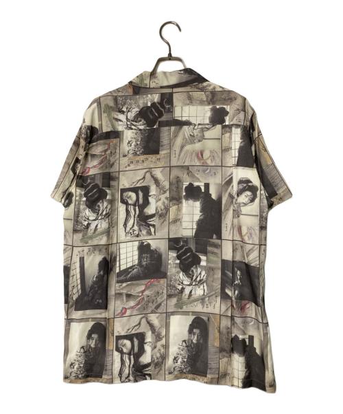 WACKO MARIA（ワコマリア）WACKO MARIA (ワコマリア) 晴雨緊縮図 アロハシャツ グレー サイズ:Ｍの古着・服飾アイテム