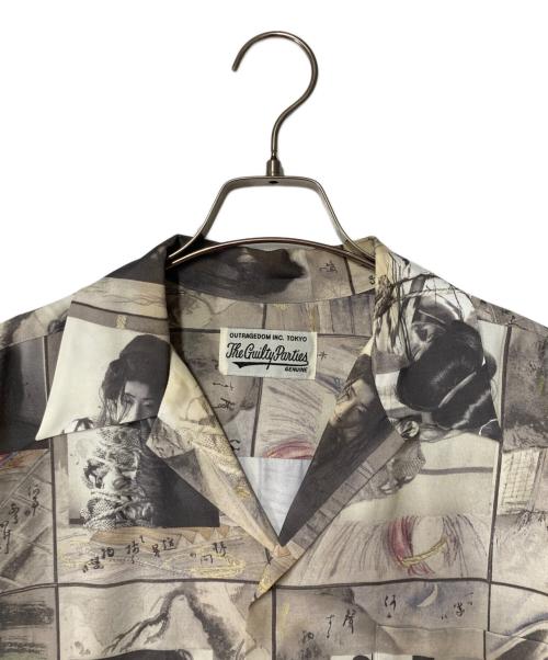 WACKO MARIA（ワコマリア）WACKO MARIA (ワコマリア) 晴雨緊縮図 アロハシャツ グレー サイズ:Ｍの古着・服飾アイテム