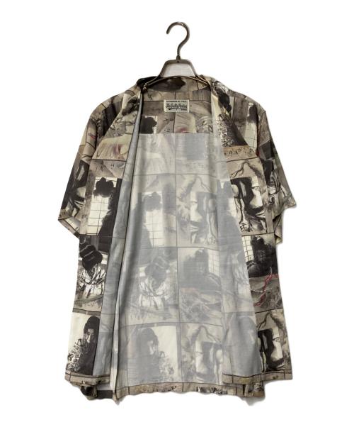 WACKO MARIA（ワコマリア）WACKO MARIA (ワコマリア) 晴雨緊縮図 アロハシャツ グレー サイズ:Ｍの古着・服飾アイテム