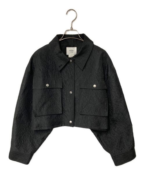 Ameri（アメリ）Ameri (アメリ) EMBOSS SHORT ARMY LIKE JACKET ブラック サイズ:SIZE Freeの古着・服飾アイテム