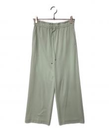 BALLSEY（ボールジィ）の古着「ジャージーステッチ イージーストレートパンツ」｜グリーン