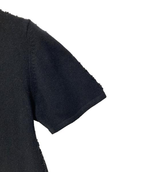 VERSACE（ヴェルサーチェ）VERSACE (ヴェルサーチェ) 半袖ニット ブラック サイズ:Sの古着・服飾アイテム