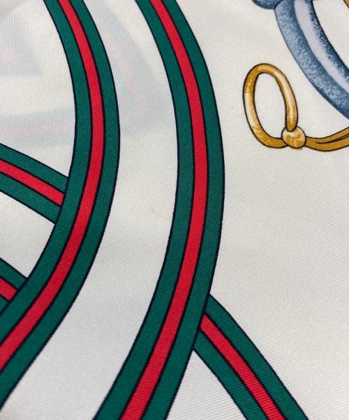 GUCCI（グッチ）GUCCI (グッチ) GGスカーフ ネイビー×ホワイトの古着・服飾アイテム