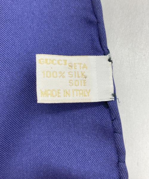 GUCCI（グッチ）GUCCI (グッチ) GGスカーフ ネイビー×ホワイトの古着・服飾アイテム