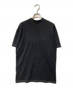 Acne studiosアクネ ストゥディオズ）の古着「GOJINA DYED 襟ロゴTシャツ」｜ブラック