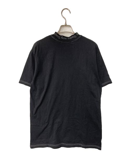 Acne studios（アクネ ストゥディオズ）Acne studios (アクネ ストゥディオズ) GOJINA DYED 襟ロゴTシャツ ブラック サイズ:XXSの古着・服飾アイテム