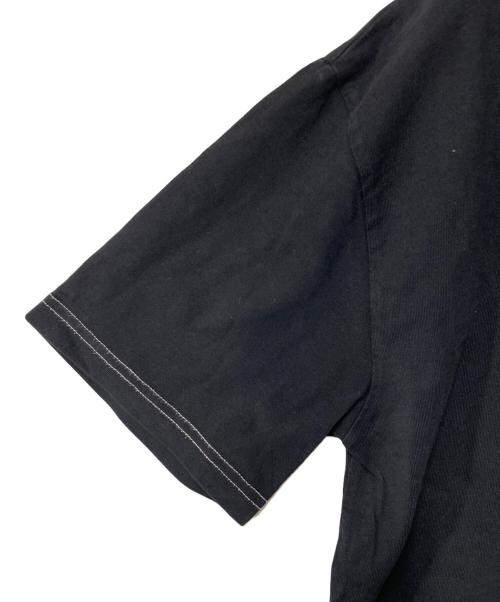 Acne studios（アクネ ストゥディオズ）Acne studios (アクネ ストゥディオズ) GOJINA DYED 襟ロゴTシャツ ブラック サイズ:XXSの古着・服飾アイテム