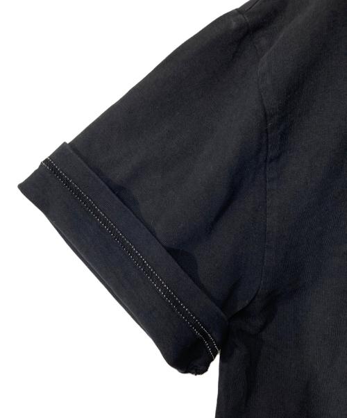 Acne studios（アクネ ストゥディオズ）Acne studios (アクネ ストゥディオズ) GOJINA DYED 襟ロゴTシャツ ブラック サイズ:XXSの古着・服飾アイテム