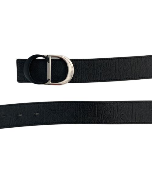 Christian Dior（クリスチャン ディオール）Christian Dior (クリスチャン ディオール) CDバックルレザーベルト ブラックの古着・服飾アイテム