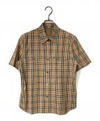 Burberry'sバーバリー）の古着「半袖ノバチェックシャツ」｜ブラウン