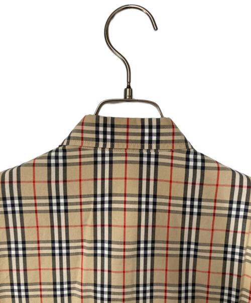Burberry's（バーバリー）Burberry's (バーバリー) 半袖ノバチェックシャツ ブラウン サイズ:42の古着・服飾アイテム