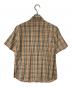Burberry's (バーバリー) 半袖ノバチェックシャツ ブラウン サイズ:42：5000円