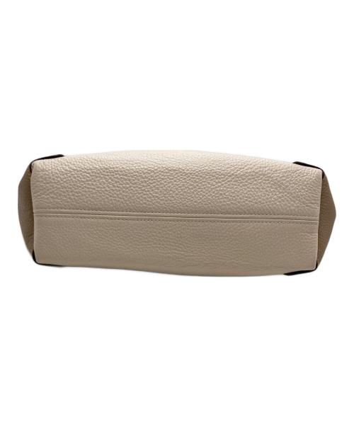 COACH（コーチ）COACH (コーチ) ケイシー サッチェル カラーブロック 2WAYバッグ ベージュ×ブラウンの古着・服飾アイテム